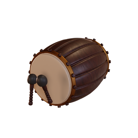Islamic Drum 3D Illustration