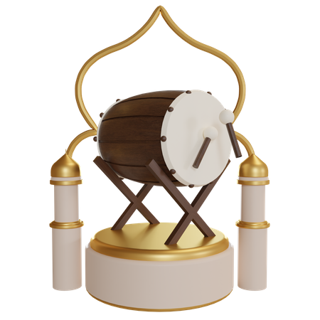 Islamic Drum Podium  3D Icon