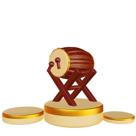 Islamic Drum Podium  3D Icon