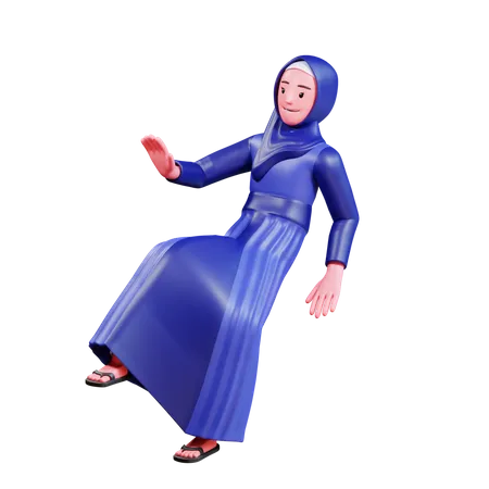 Islamic Female  3D Illustration