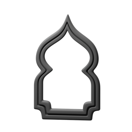Islamic Frame  3D Icon