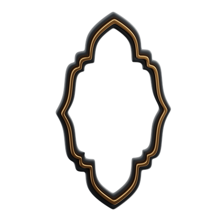 Islamic Frame  3D Icon