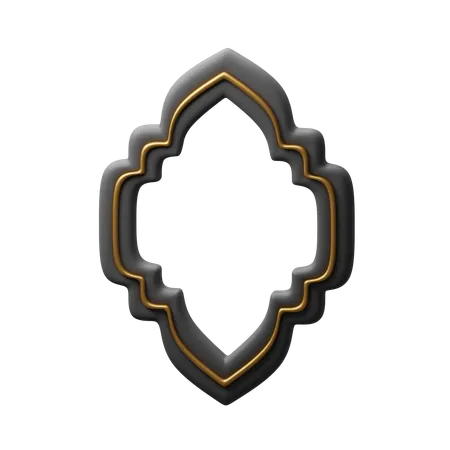 Islamic Frame  3D Icon