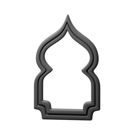 Islamic Frame  3D Icon