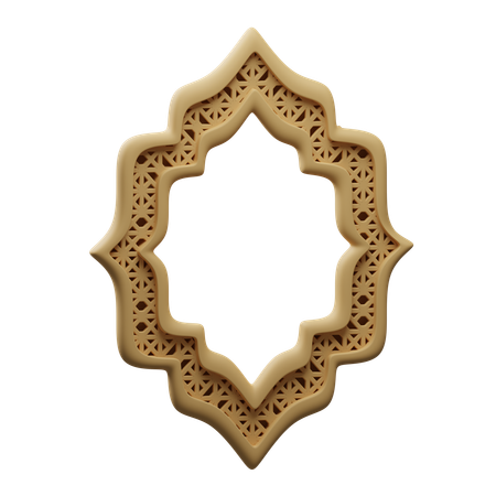 Islamic frame  3D Icon