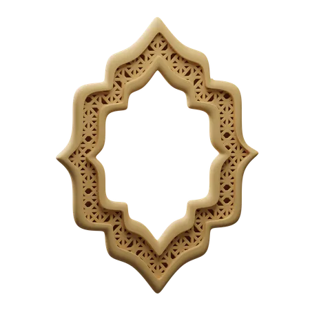 Islamic frame  3D Icon