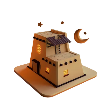 Islamic Home  3D Icon