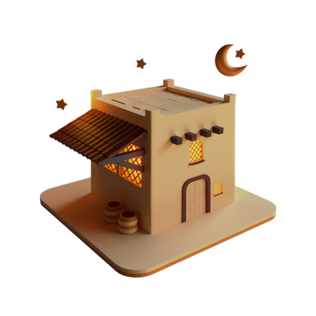 Islamic Home  3D Icon