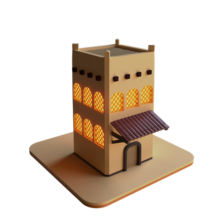 Islamic Home  3D Icon