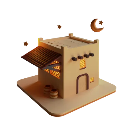 Islamic Home  3D Icon