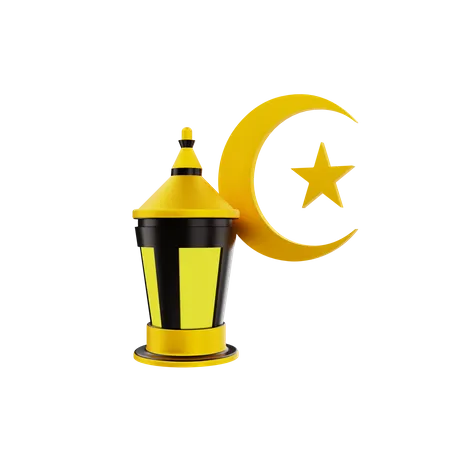 Islamic Lamp  3D Icon