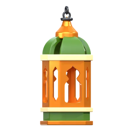 Islamic Lantern 3 D Ramadan Icon 3D Icon