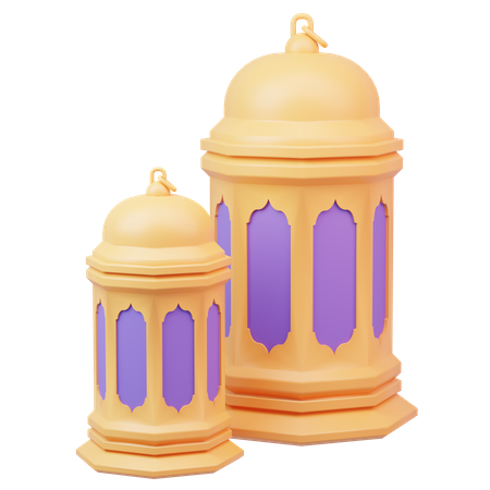 Islamic Lantern  3D Icon