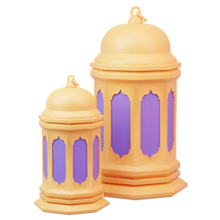 Islamic Lantern  3D Icon