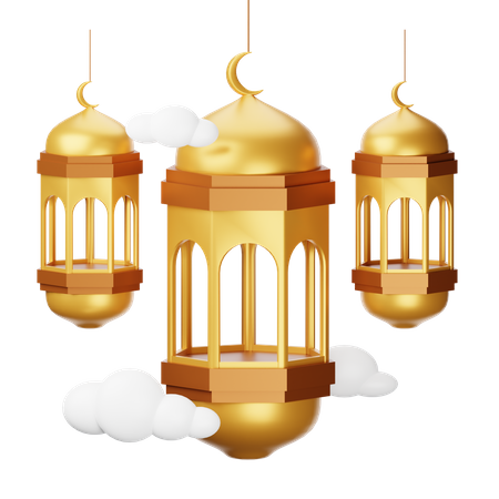 Islamic Lantern  3D Icon