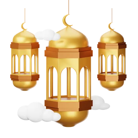 Islamic Lantern  3D Icon