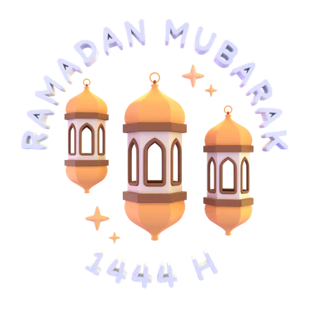 Islamic Lantern  3D Icon