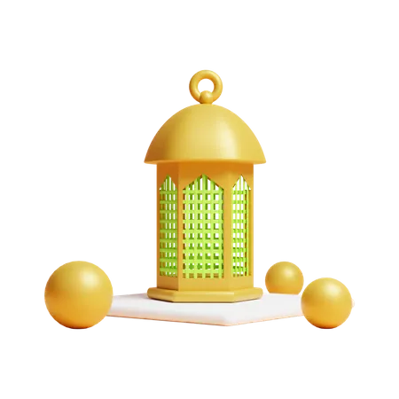 Islamic Lantern  3D Icon