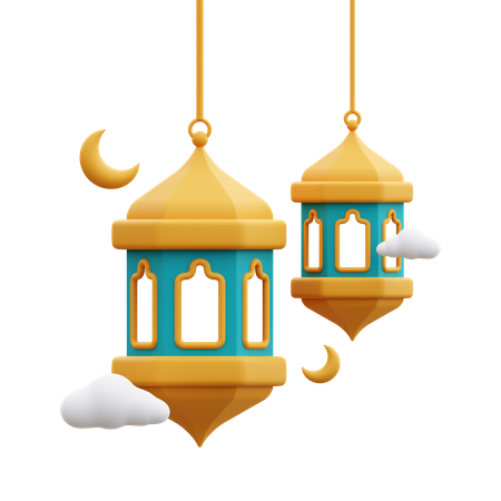 Islamic Lantern  3D Icon