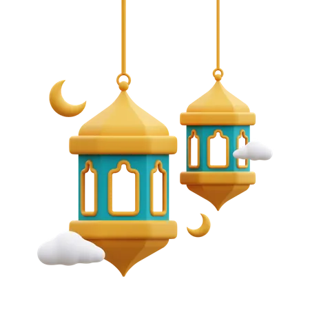 Islamic Lantern  3D Icon