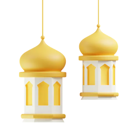 Islamic Lantern  3D Icon