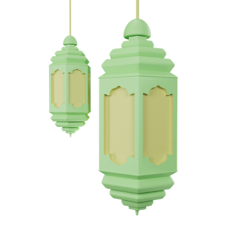 Islamic Lantern  3D Icon