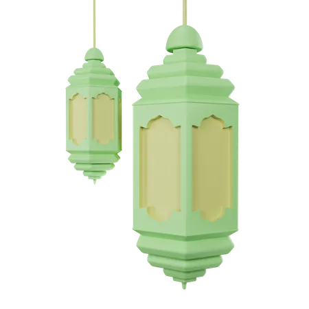 Islamic Lantern  3D Icon