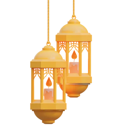 Islamic Lantern  3D Icon