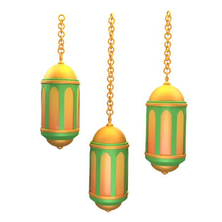 Islamic Lantern  3D Icon