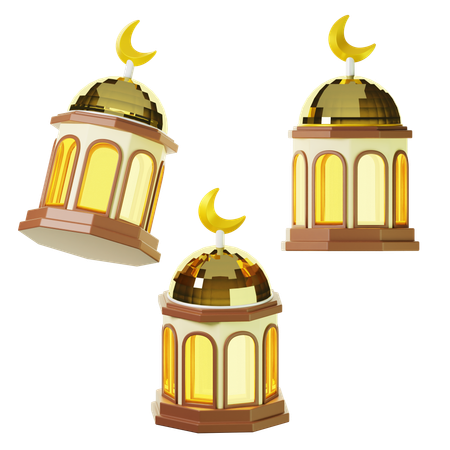 Islamic Lantern  3D Icon