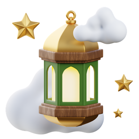 Islamic Lantern  3D Icon