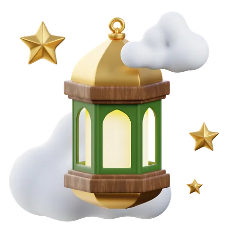 Islamic Lantern  3D Icon