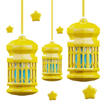 Islamic Lantern  3D Icon