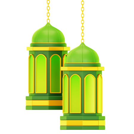 Islamic Lantern  3D Icon