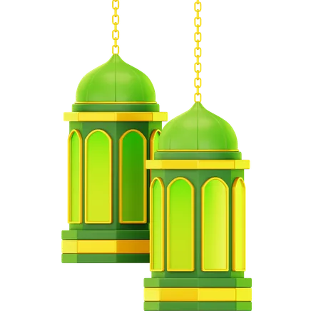 Islamic Lantern  3D Icon