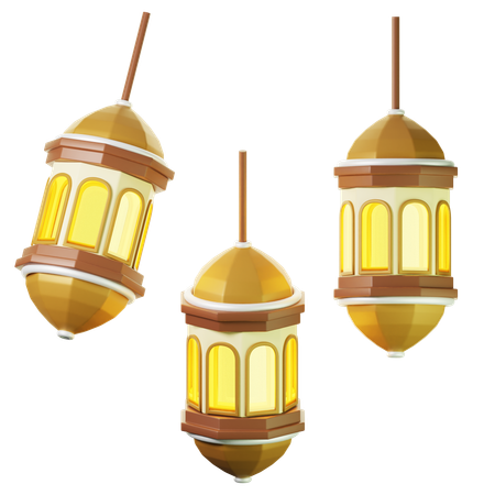 Islamic Lantern  3D Icon