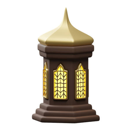 Islamic lantern  3D Icon