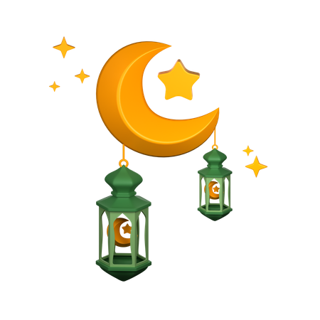 Islamic Lantern  3D Icon