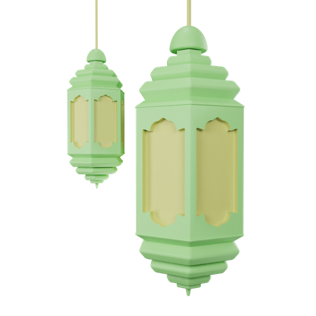 Islamic Lantern  3D Icon