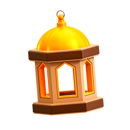 Islamic Lantern  3D Illustration