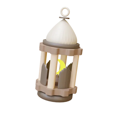 Islamic Lantern  3D Illustration