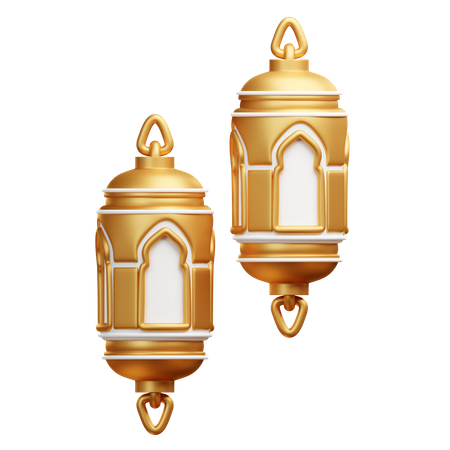 Islamic Lantern  3D Illustration