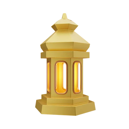 Islamic lantern  3D Illustration