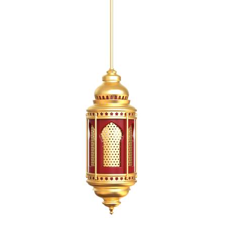 Islamic Lantern  3D Illustration