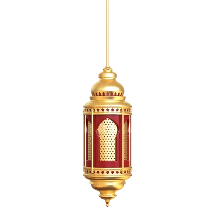 Islamic Lantern  3D Illustration