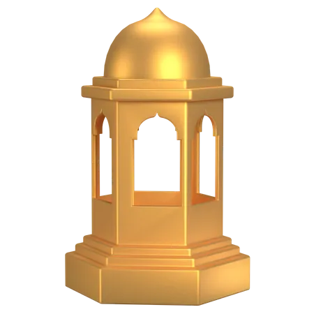 Islamic Lantern  3D Illustration