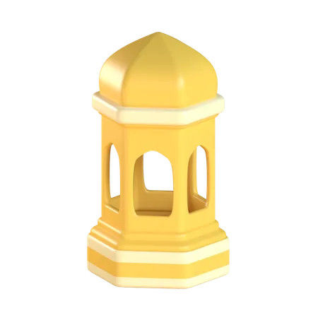 Islamic Lantern 3D Illustration