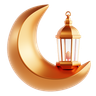 islamic lantern 3d illustration