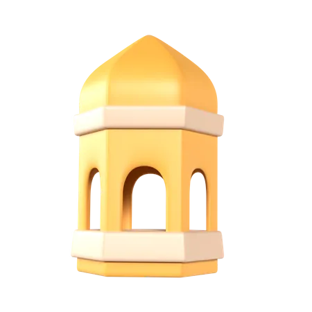 3 D Islamic Lantern Ramadan Kareem Icon 3D Icon