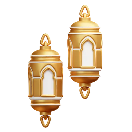 Islamic Lantern  3D Illustration